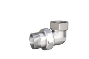 Сгон разъемный угловой (американка) LD Pride DN20 (3/4") ВР/НР латунь никель