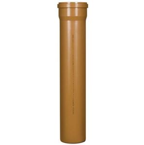 RU-TB ПП Труба канализационная наружн. SN4 TEBO 110x3,4х 500 (рыжая)