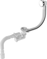 Aquant Сифон для ванны регулир. 1 1/2"х40 с выпуск. и перелив. с г.т.40х40/50 полуавтомат