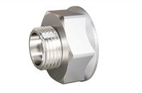 Переход LD Pride DN40х32 (1 1/2"ВР х 1 1/4"НР) латунь никель