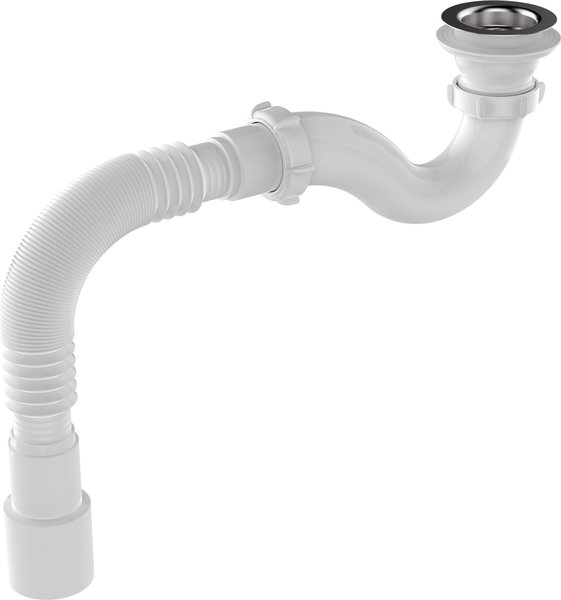 Aquant Сифон для душевого поддона 1 1/2"х40 с мет.реш. с г.т. 40х40/50