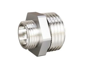 Ниппель переходной LD Pride DN15х10 (1/2"НР х 3/8"НР) латунь никель