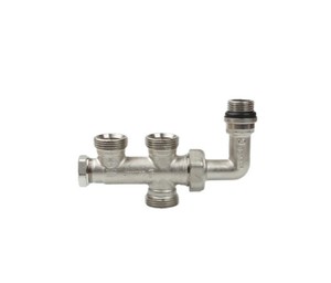Узел бокового подключения радиатора НР 1/2" x ВР 3/4" Евроконус
