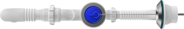 Aquant Сифон для ванны 1 1/2"х40 с выпуском и переливом с мет.реш. с г.т. 40х40/50