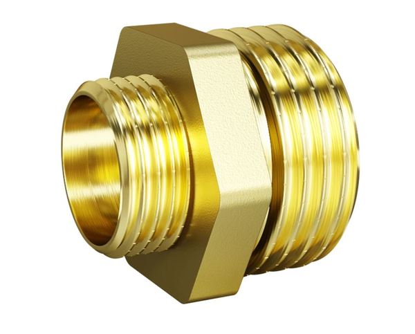 Ниппель переходной DN50*40 (2"НР*1 1/2"НР) латунь