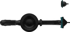 Aquant Сифон для мойки 3 1/2"х40 с чёрн мет.реш, прямоуг/кругл перелив, гт 40х40/50 BLACK