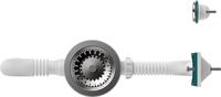 Aquant Сифон для мойки 3 1/2"х40 с мет.реш. с прямоуг/кругл переливами с г.т. 40х40/50