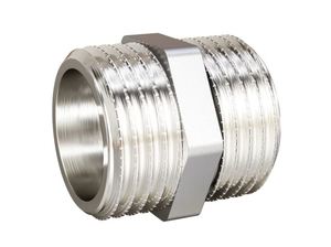 Ниппель прямой LD Pride DN40 (1 1/2") НР/НР латунь никель