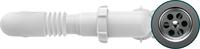 Aquant Сифон для кухни 1 1/2"х40 прямоточный с мет.реш. с г.т. 40х40/50