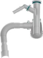 Aquant Сифон для кухни 1 1/2"х40 без выпуска с отводом с/м с г.т. 40х40/50